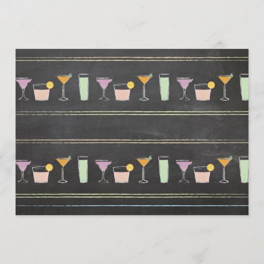 Bachelorette Vrijgezellenfeest Chalk Coral Itinera Programmakaart (Achterkant)