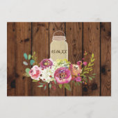 Bachelorette Vrijgezellenfeest Itinerary Jars Wood Programmakaart (Achterkant)