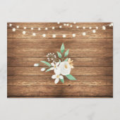 Bachelorette Vrijgezellenfeest Itinerary Wood Whit Programmakaart (Achterkant)