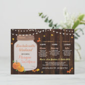 Bachelorette Vrijgezellenfeest Route Pompoenpot Kaart (Staand voorkant)