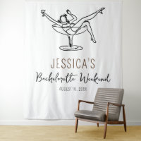 Bachelorette vrouw in glas Achtergrond Fotoprop