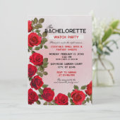 Bachelorette Watch Party Invitation, 5 x 7 inch Kaart (Staand voorkant)
