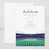 Bachelorette-wedstrijd Baseball Kaart (Voorkant / Achterkant)