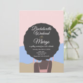 Bachelorette Weekend Beach Vrijgezellenfeest Kaart (Staand voorkant)