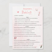 Bachelorette-weekend bewerkbare routebeschrijving kaart (Voorkant)