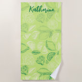 Bachelorette-weekend Bruidsmeisje Citroen Strandlaken (Voorkant)