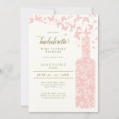 Bachelorette Weekend Butterflies Pink Kaart (Voorkant)