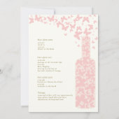 Bachelorette Weekend Butterflies Pink Kaart (Achterkant)