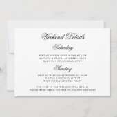 Bachelorette Weekend Drinken + Details Kaart (Achterkant)