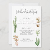 Bachelorette Weekend Final Fiesta Desert Western  Kaart (Achterkant)