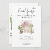 Bachelorette Weekend Final Fiesta Desert Western  Kaart (Voorkant / Achterkant)