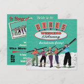 Bachelorette Weekend Getaway Party Kaart (Voorkant / Achterkant)