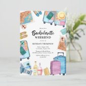 Bachelorette Weekend Girly Trip Kaart (Staand voorkant)