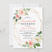 Bachelorette Weekend Icon Route Bloemen Kaart (Voorkant)