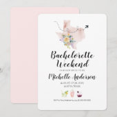 Bachelorette Weekend in Austin Texas Invitation Kaart (Voorkant / Achterkant)