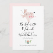 Bachelorette Weekend in Austin Texas Invitation Kaart (Voorkant / Achterkant)