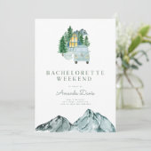 Bachelorette Weekend in Bossen Mountain Camping Kaart (Staand voorkant)