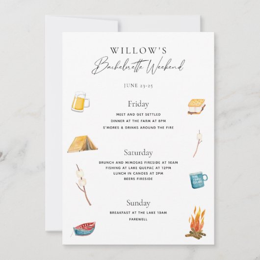 Bachelorette Weekend in de Bossen Routebeschrijvin Kaart (Voorkant)