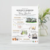 Bachelorette Weekend Itinerarium | Denver, Colorad Kaart (Staand voorkant)
