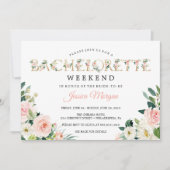 Bachelorette Weekend Itinerary Airy Blush Kaart (Voorkant)