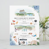 Bachelorette Weekend Itinerary | Amagansett, NY Kaart (Staand voorkant)