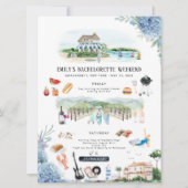 Bachelorette Weekend Itinerary | Amagansett, NY Kaart (Voorkant)