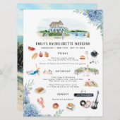 Bachelorette Weekend Itinerary | Amagansett, NY Kaart (Voorkant / Achterkant)