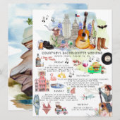 Bachelorette Weekend Itinerary | Austin, Texas Kaart (Voorkant / Achterkant)