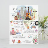 Bachelorette Weekend Itinerary | Austin, Texas Kaart (Staand voorkant)