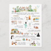 Bachelorette Weekend Itinerary | Autumn Halloween Uitnodiging Briefkaart (Voorkant)