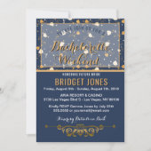 Bachelorette Weekend Itinerary Blue Gold Kaart (Voorkant)