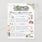 Bachelorette Weekend Itinerary | Charleston, SC In Uitnodiging Briefkaart (Voorkant)