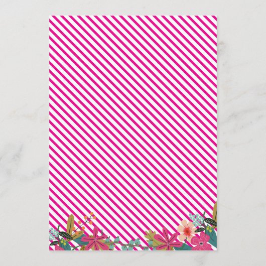 Bachelorette Weekend Itinerary Invitation Programmakaart (Achterkant)