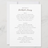 Bachelorette Weekend Itinerary Kaart (Voorkant)