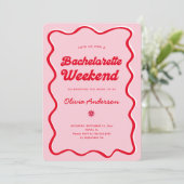 Bachelorette Weekend Itinerary Kaart (Staand voorkant)