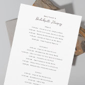 Bachelorette Weekend Itinerary Kaart