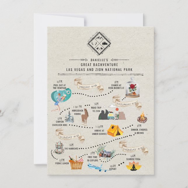 Bachelorette Weekend Itinerary | Las Vegas & Zion (Voorkant)