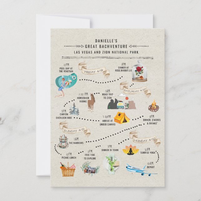 Bachelorette Weekend Itinerary | Las Vegas & Zion (Voorkant)