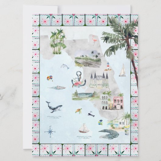 Bachelorette Weekend Itinerary | Miami Beach Kaart (Achterkant)