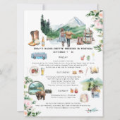 Bachelorette Weekend Itinerary | Montana-gebergte Kaart (Voorkant)