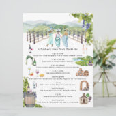 Bachelorette Weekend Itinerary | Napa Wijnmakerij Kaart (Staand voorkant)