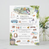 Bachelorette Weekend Itinerary | Napa Winery Kaart (Staand voorkant)