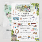 Bachelorette Weekend Itinerary | Napa Winery Kaart (Voorkant / Achterkant)