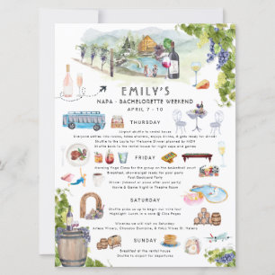 Bachelorette Weekend Itinerary   Napa Winery Kaart