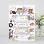 Bachelorette Weekend Itinerary | Nashville Kaart (Staand voorkant)