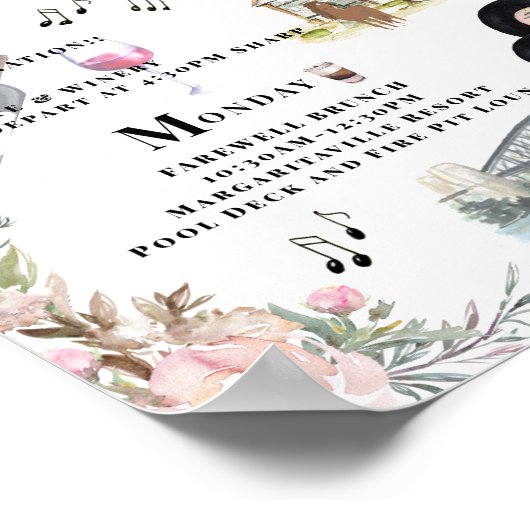 Bachelorette Weekend Itinerary | Nashville Poster (Hoek)