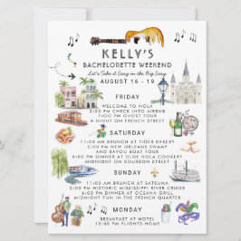 Bachelorette Weekend Itinerary | New Orleans Kaart