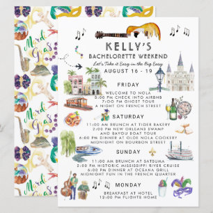 Bachelorette Weekend Itinerary   New Orleans Kaart