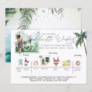 Bachelorette Weekend Itinerary   Palmstrand Kaart
