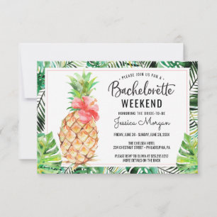 Bachelorette Weekend Itinerary Pineapple Tropisch Kaart